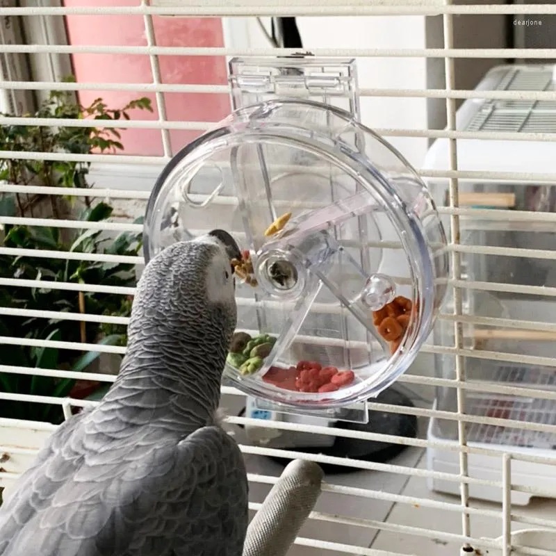 Andra fågelförsörjningar Caitec Toys Foraging Wheel svänghjulet Tufft Hållbart bettbeständigt lämpligt för medelstora papegojor Klassisk papegoja