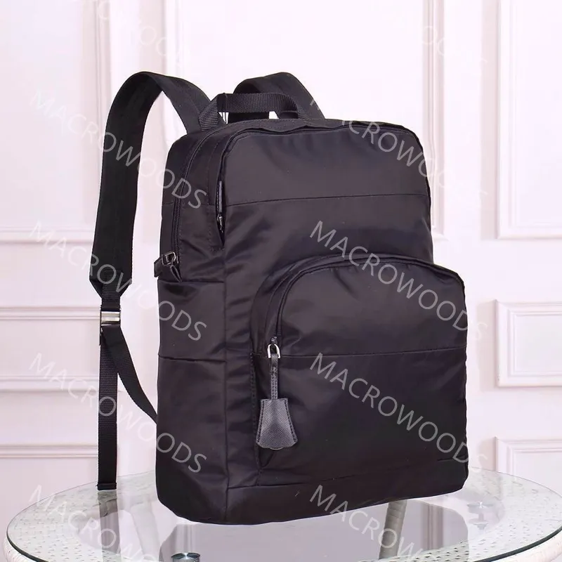 Luksusowe plecak w stylu designerskie torby dla kobiet worka na ramię zwykły przedział wewnętrzny unisex klasyczne torebki nylon trójkąt plecak znak spadochron