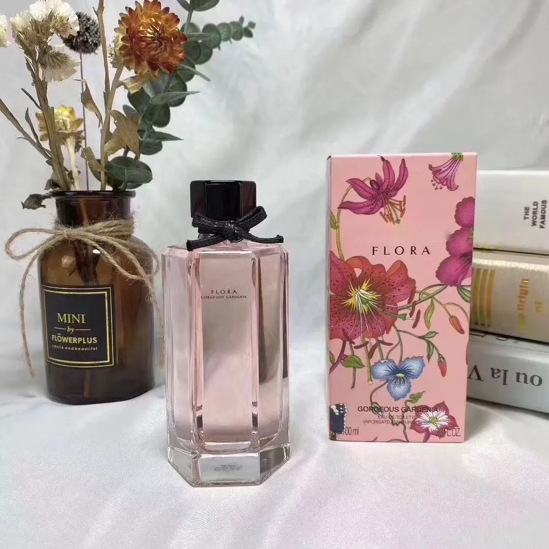 매력적인 레이디 향수 Flora eau de parfum 3.3 oz / 100ml 여성을위한 스프레이 오랫동안 오래 지속되는 좋은 냄새