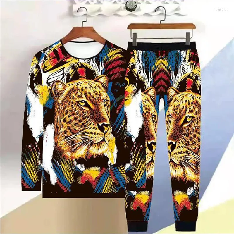 Męskie dresy męskie Zogaa 3D Chinese Style Suit Korean Long-Sleeved Spoders