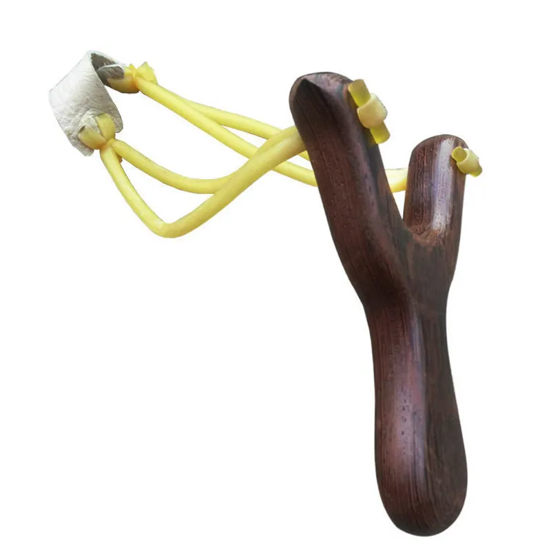 Slingshot Alüminyum Ahşap Alaşım Slingshot Catapult Avcılık Yay Kamuflaj Yay Saklanamaz Açık Hava Oyun Oyun Araçları Temel