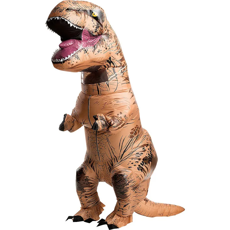 Speciale gelegenheden T-Rex opblaasbaar kostuum Kerstmis S Dinosaur Trex Kleding grappige maskerade jurken volwassen 220922