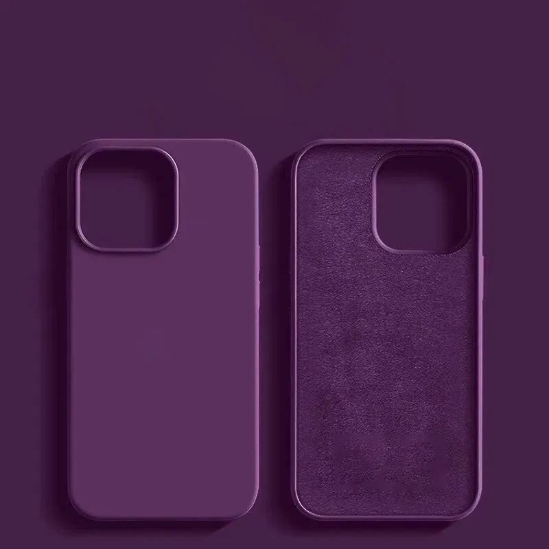 iphone case 13promax mirror جراب هاتف متطور ذو إحساس موجة حافة iPhone13 سيليكون مقاوم للإسقاط 12/11 عبوة كاملة