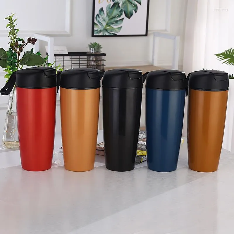 Water Bottles 500ML Double-Layer Ceramic Liner Anti-Scalding And Thermal Insulation Car Mug Portable Outdoor Drinking Bottle