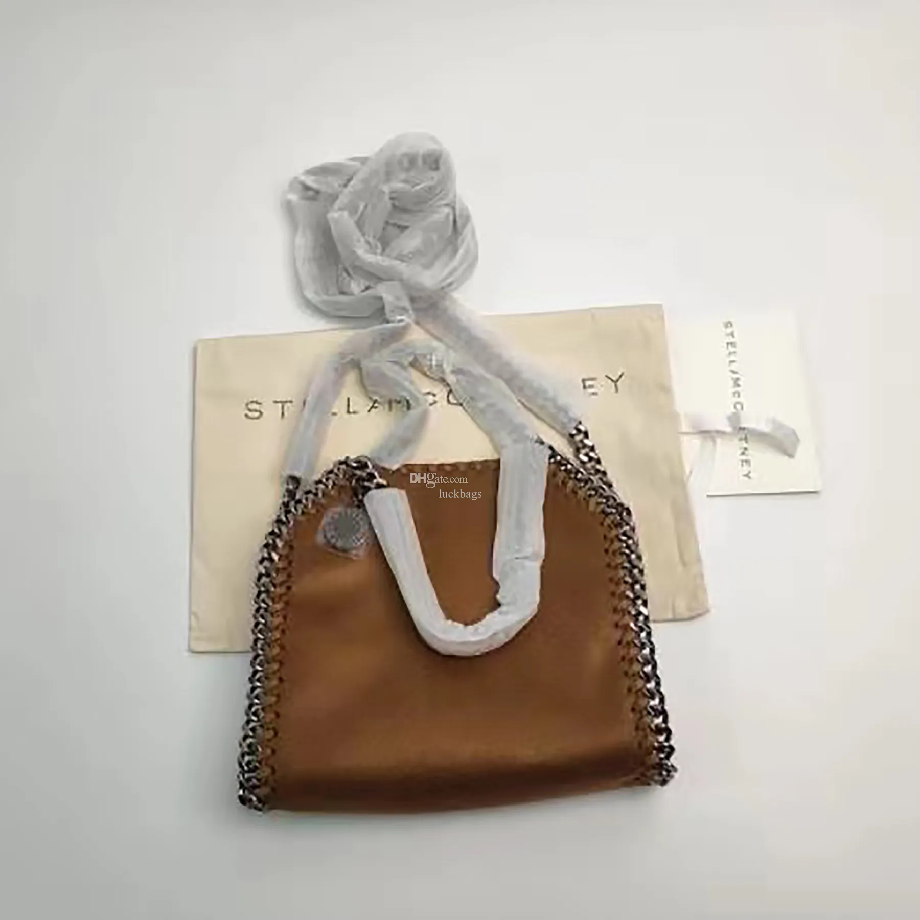 Ontwerper Stella McCartney Falabella Bag Mini Tote Woman Metallic Sliver Black Tiny Shopping Bags Dames Handtas Lederen schouder GJHG7