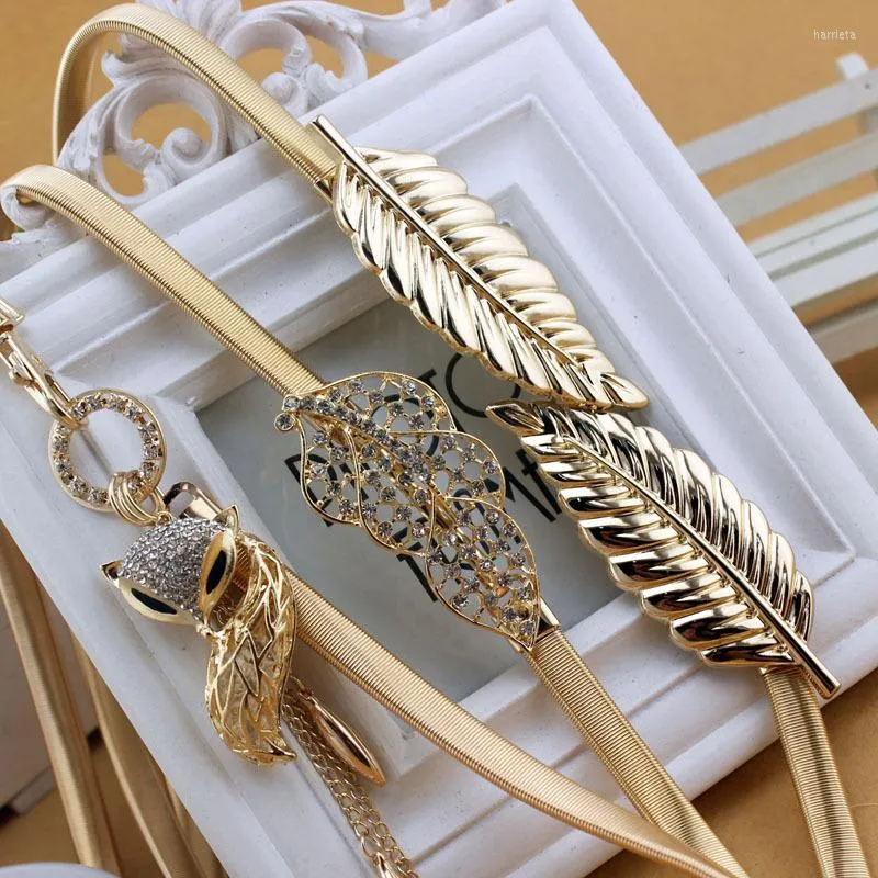 Belts Women Elastic Alloy Material All-match Fashion Pure Color 70CM Adults Simple Korean Style Dress Accessories Waist