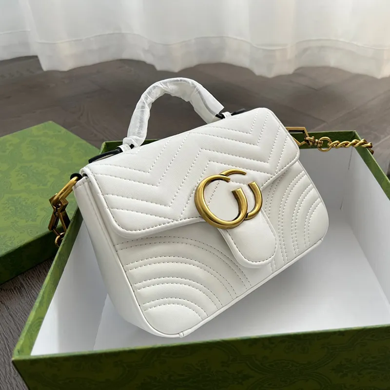 Designer Marmont Handbags For Womens Fashion Totes Bag Luxury Shopping Bags Tote Brand Letters Handbag Mens Cross Body Shoulder Purses Bag 2209232D