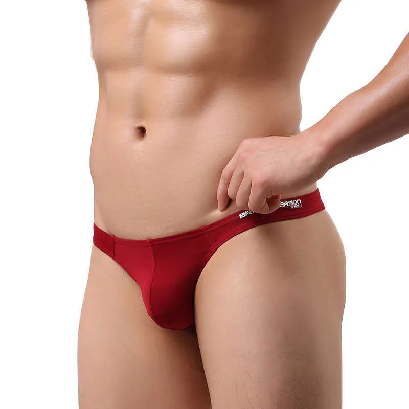 Herrbadkläder sommarmän badkläder sexig låghöjning trosor manlig nylon bikini t tillbaka gay simning surf elastisk sunga g sträng baddräkter j220913