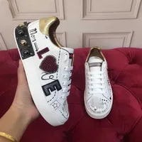 2021THE NEW Fashion Women Shoes Men s Leather Lace Up Platform Oversized Sole Sneakers White Black Casual hcgty ''''s''GABBANAs'' iFN