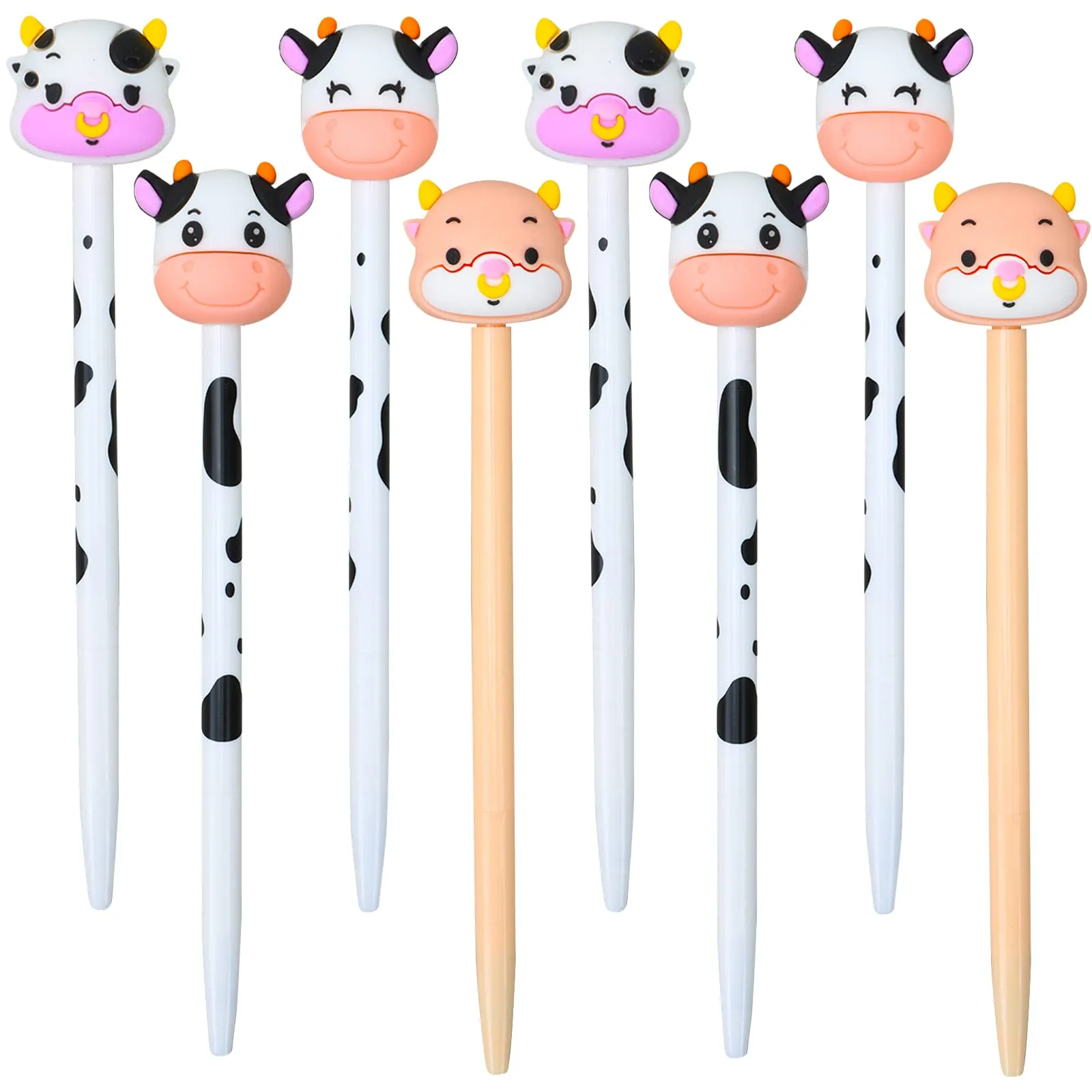 Ballpoint Pens Cute Cow Gel Ink Pen Cartoon Animal 0 5Mm Milk Novelty Black For Lovers Office School Back To Classroom Suppl Bdesybag Amwkr