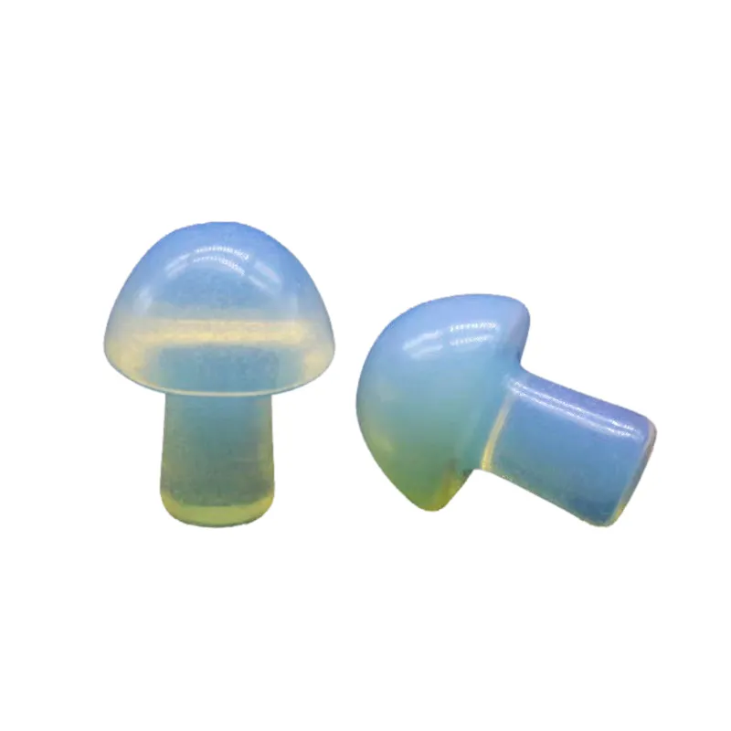 20mm Opalite Paddestoel Sculptuur Mini Paddestoelen Edelsteen Decoratie Kleurrijke Stenen Decor Ambachten Voor Tuin Yard Decor