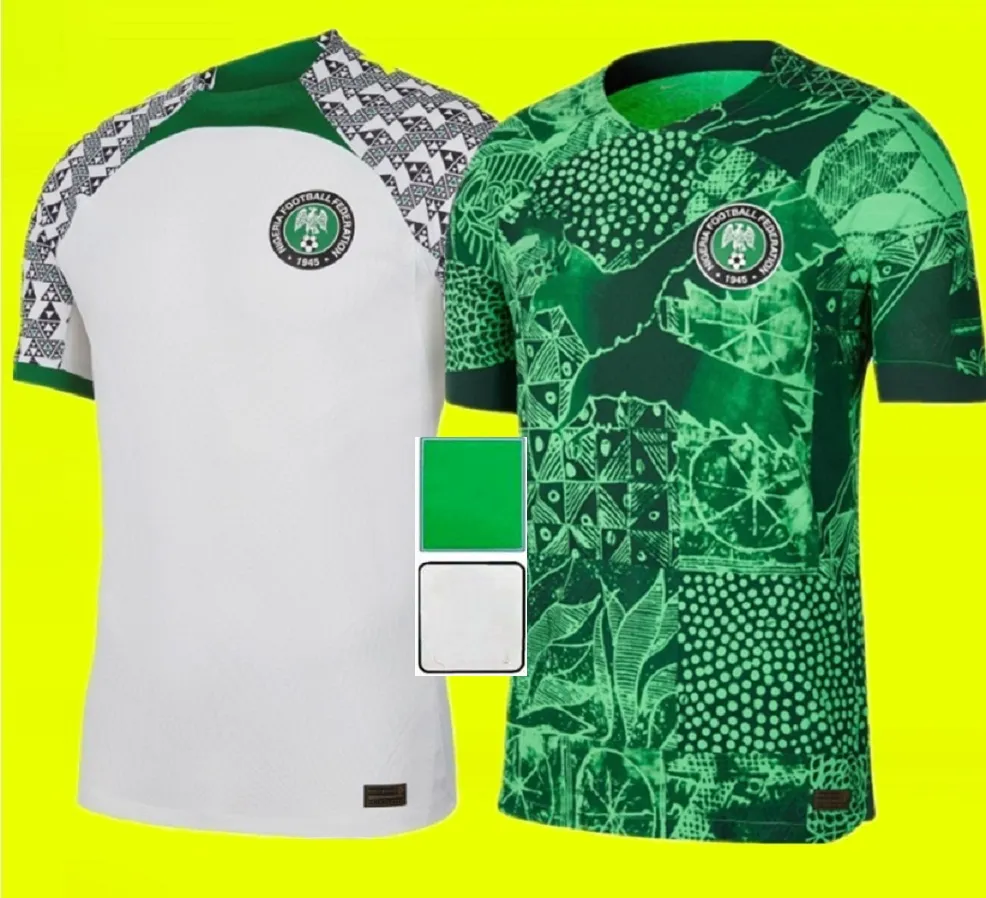 2022 Nigérian Okocha Soccer Jersey Jerseys 22 23 World Maillot de Foot Cup Ahmed Musa Ndidi Mikel Iheanacho Football Shirts Away Kids Nig Erias Jersey