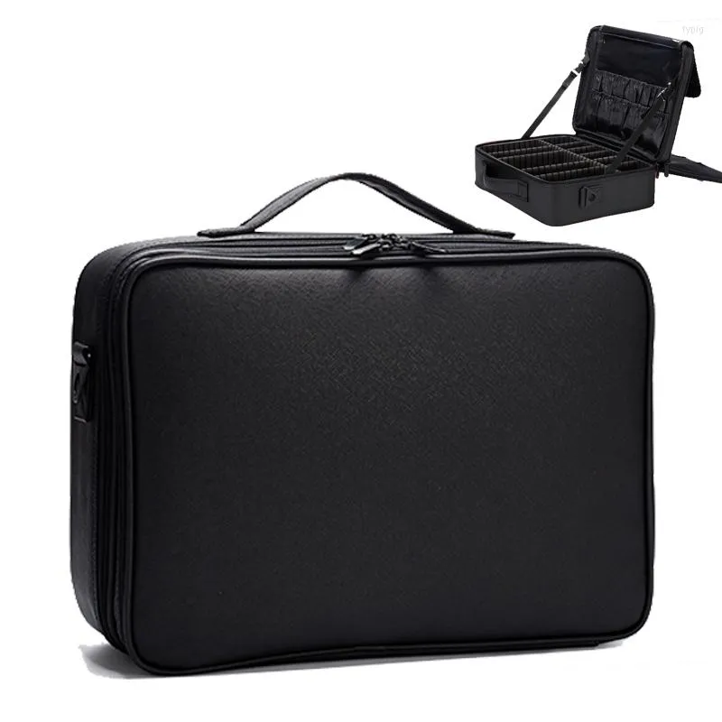 Cosmetic Bags 2022 PU Leather Bag Large Capacity Waterproof Travel Makeup Beauty Storage Case