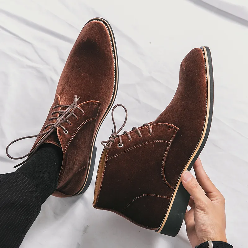 Mens laced chelsea boots discount