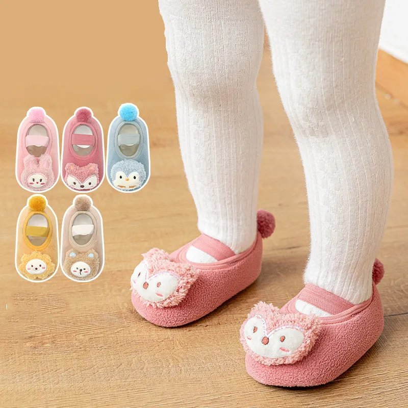 New Cartoon Baby Socks Non-slip Soled Newborn Kids Socks Soft Cotton Baby Boy Girl Floor Socks Toddler Winter Autumn