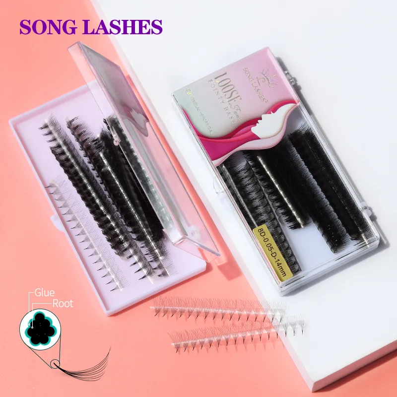 Outils de maquillage Song Lashes 1000 Fans Tige étroite et pointue Volume préfabriqué Base pointue Cils minces minces 220922