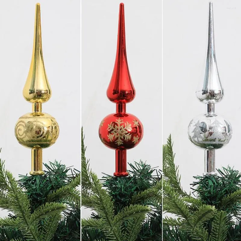 Decorazioni natalizie Bellissimo decoro per albero Topper antideformazione Delicate cime degli alberi stagionali per feste artigianali fai-da-te