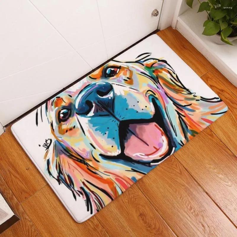 Tapis 40% belle animal de compagnie chien couloir porte tapis d'entrée tapis de sol anti-dérapant tapis de salle de bain