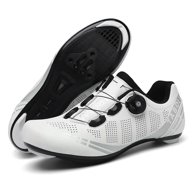 Chaussures de cyclisme SPD pour homme - Respirantes - Compatibles avec crampons SPD, bleu/noir, 37.5 EU