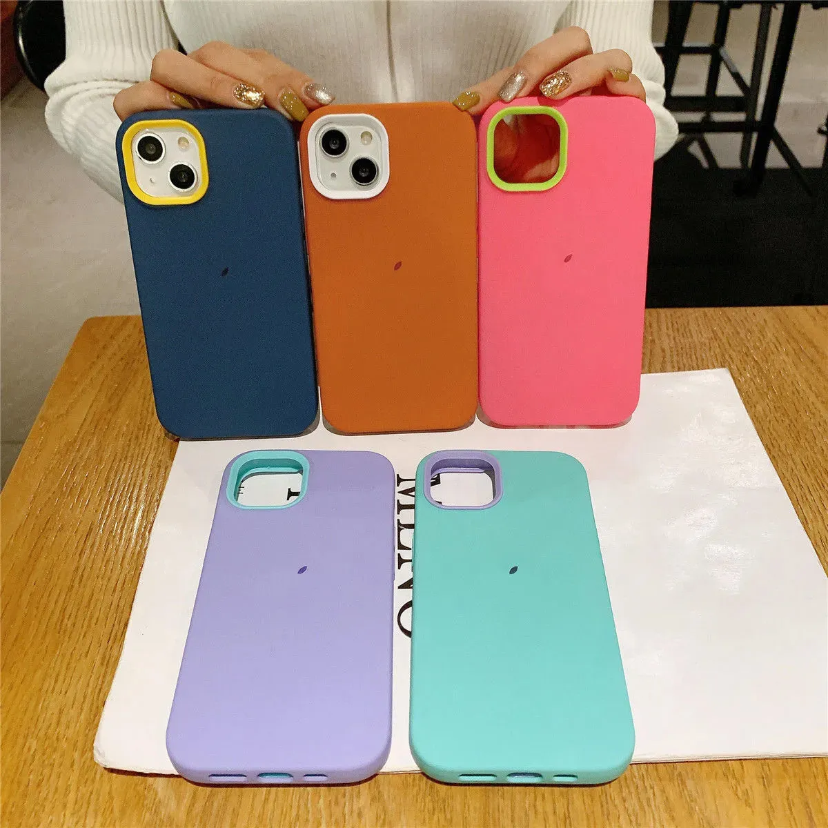 Slim Borderless Half Package PC Phone Case For IPhone 14 Series ...