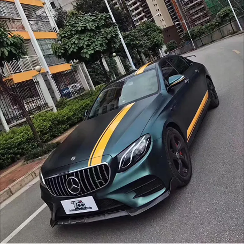 Alta qualità Pearl Matte Metallic Forest Green Vinile Wrap Film Adesivo Adesivo Veicolo Car Wrapping Foil Roll Air Release Channel