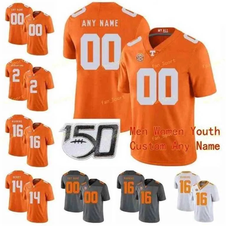 SJ NCAA College Jerseys Tonessee Wolontariusze 15 Jauan Jennings 16 Peyton Manning 19 Darrell Taylor 2 Jarrett Gwarancja Niestandardowa piłka nożna