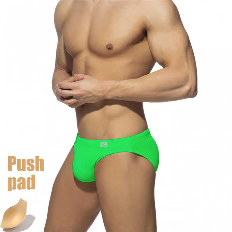 2021 Mens Sexy Push Pad Speedo Swimsuit Men Low Waist, Fast Dry