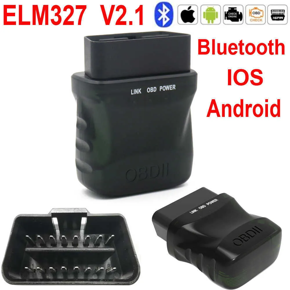 Super Mini ELM327 v2.1, совместимый с Bluetooth-совместимым с OBD2 Scanner Wi-Fi ELM 327 v1.5 на Android IOS CAR Diagnostic Tool OBD II Code Reader