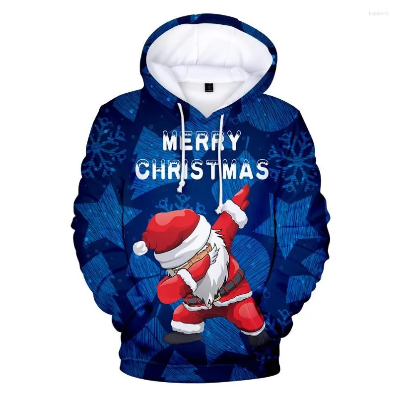 Sweat à capuche de noël pour hommes et femmes, sweat-shirt de noël 3D pour enfants et adultes, drôle, automne, manches longues, chaud, Hip Hop, père noël