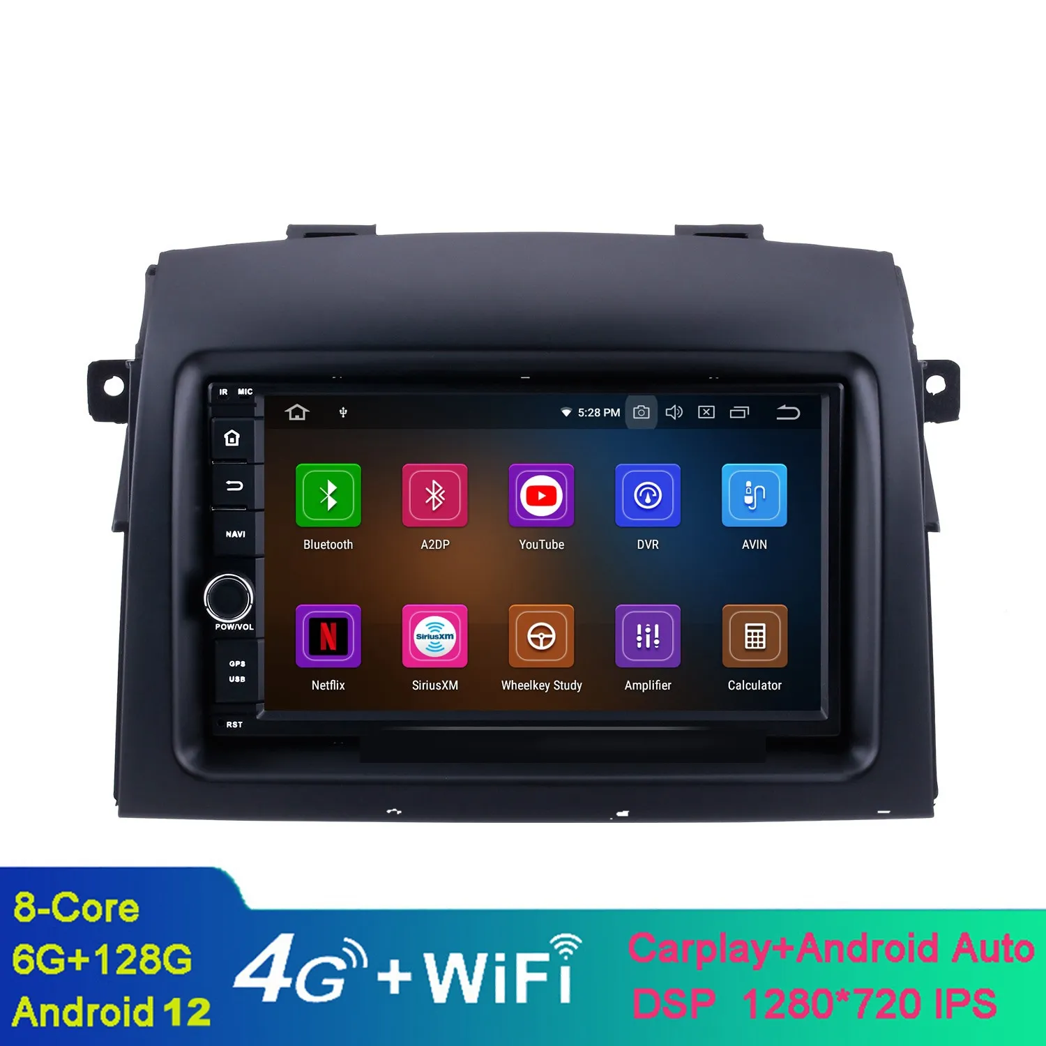 7 Zoll Android GPS Auto Video Multimedia Player für 2004-2010 Toyota Sienna Fahrzeug Head Unit mit WIFI DAB TPMS Rückfahrkamera