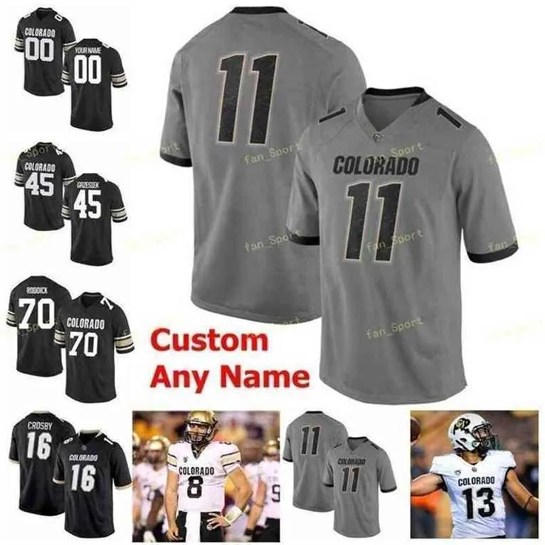 SJ NCAA College Jerseys Colorado Buffaloes 23 Phillip Lindsay 3 K.D. Nixon 34 McMillian 54 Lang 6 Paul Richardson Custom Football costurado