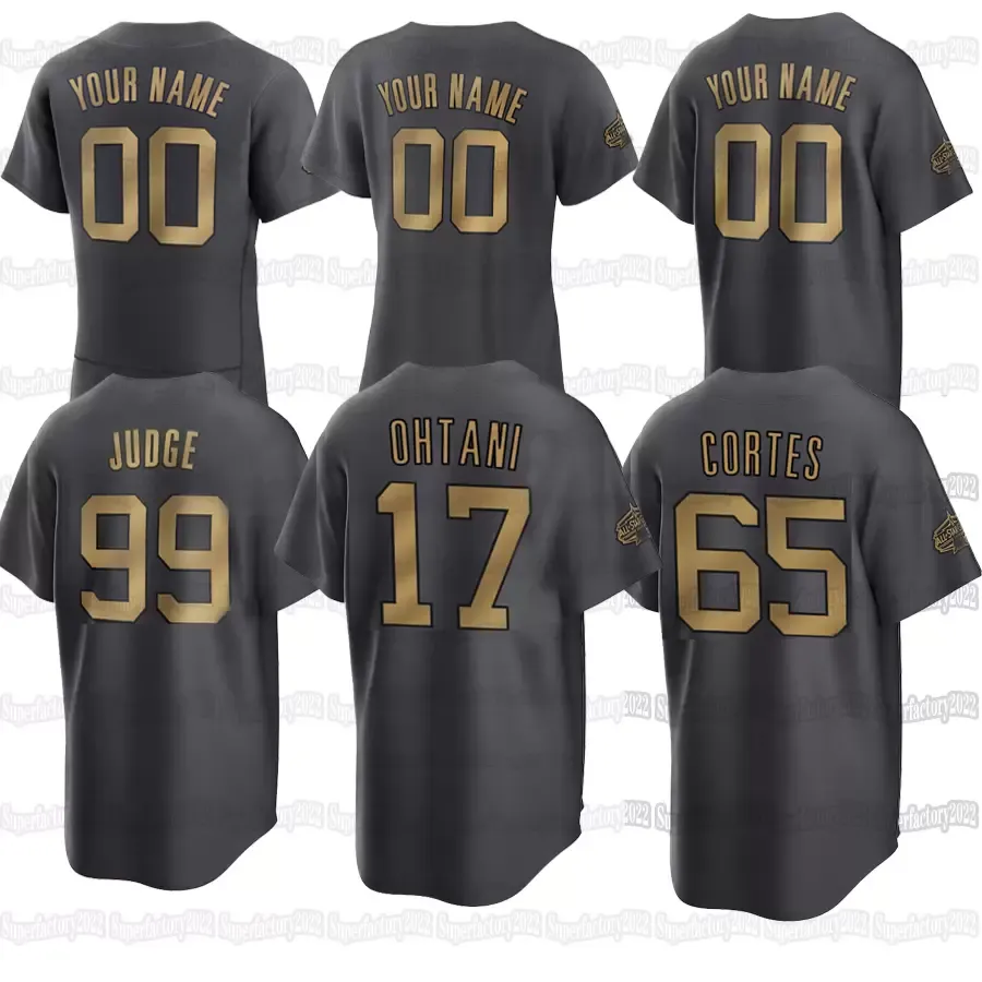 Baseball 2022 American League All Star Baseball Jersey Aaron Judge Nestor Cortes Giancarlo