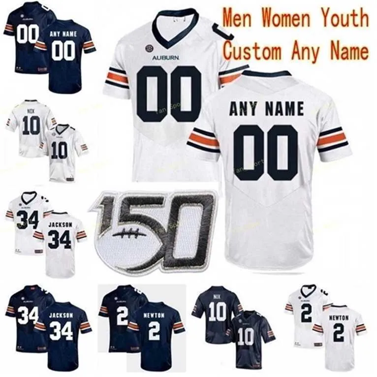 SJ Custom College Football Jerseys 33 K.J. Britt Will Hastings 34 Bo Jackson 5 Derrick Brown 8 Jarrett Stidham Men Men Women Youth Stitched