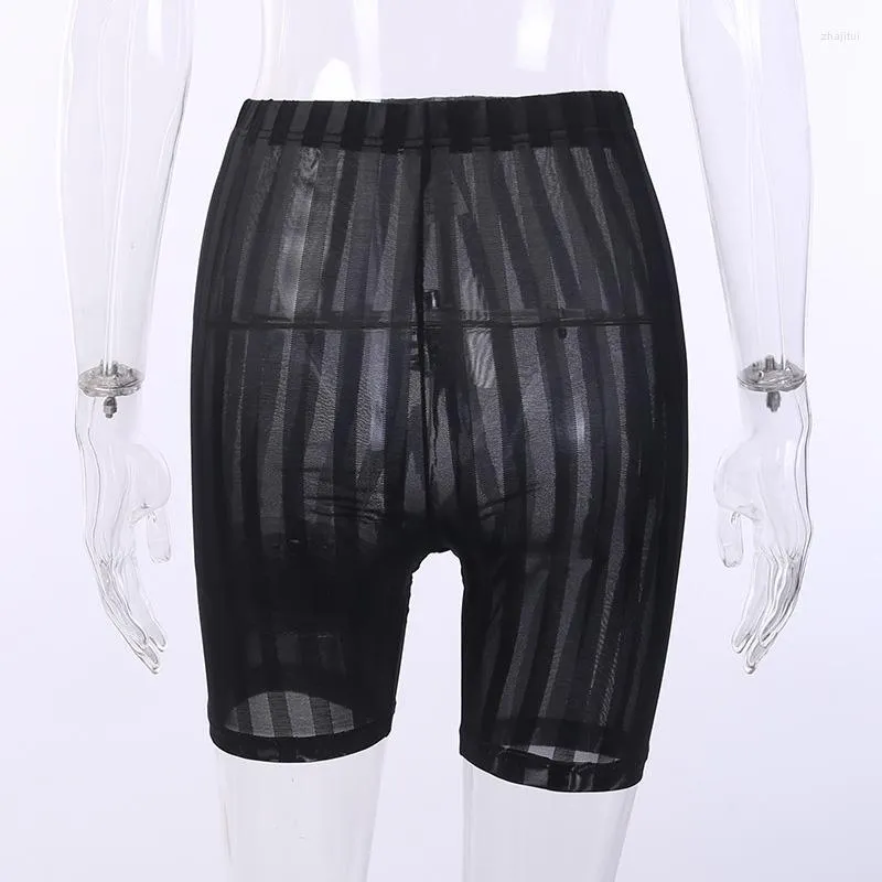 Kvinnors shorts kvinnor kvinnor damer sommar mode nattklubb smal fit strand transparent hög midja se igenom