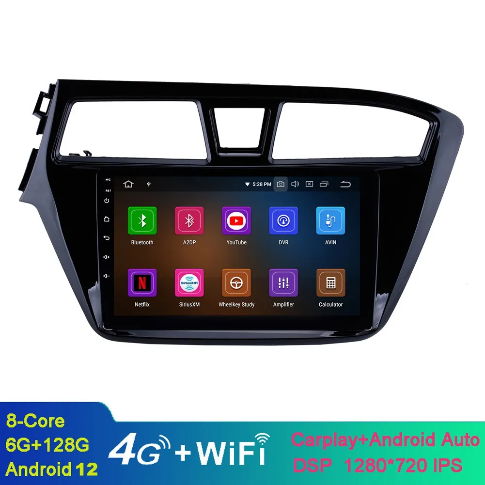 Wi-Fi Bluetooth 지원 USB DVR SWC와 함께 2014-2015 Hyundai I20의 9 인치 HD 터치 스크린 자동차 비디오 라디오 안드로이드 GPS 탐색