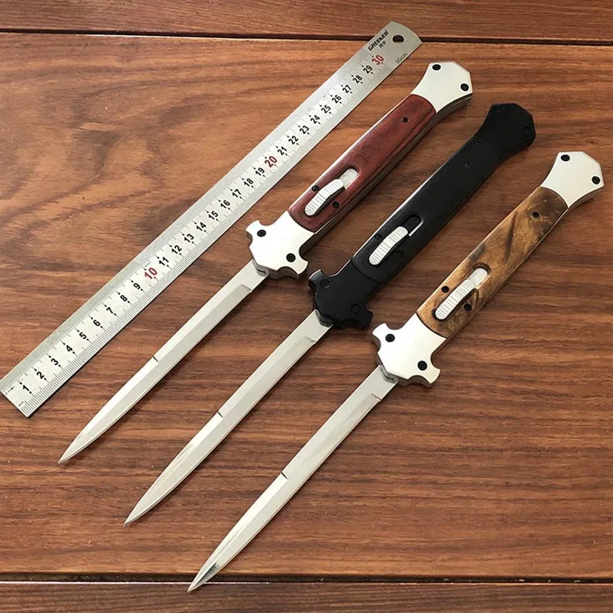 New 13 Inch Italian Style Infidel Mafia Automatic Knife D2 Mirror Blade