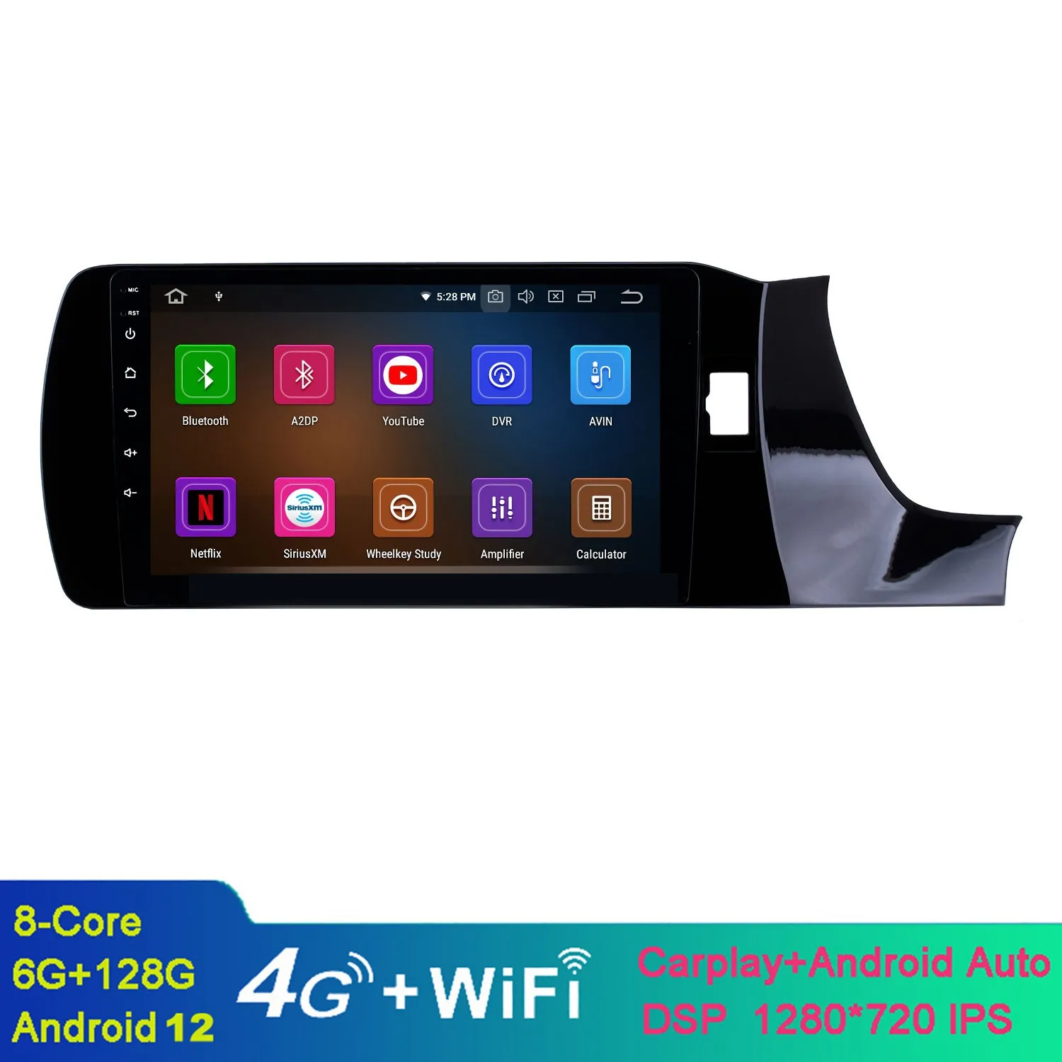 9-calowy samochód stereo Android 10 Multimedia System na 2018-2019 Honda Amaze Rhd z Wi-Fi Bluetooth Music USB