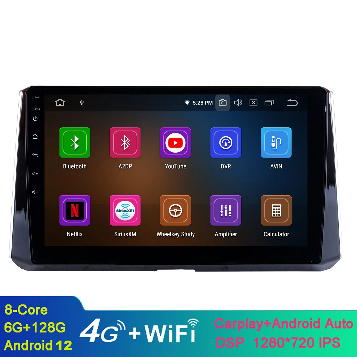 10.1 tum Android Car Video GPS Navigation System för 2019-Toyota Corolla med WiFi Bluetooth Music USB Aux Support DAB SWC DVR