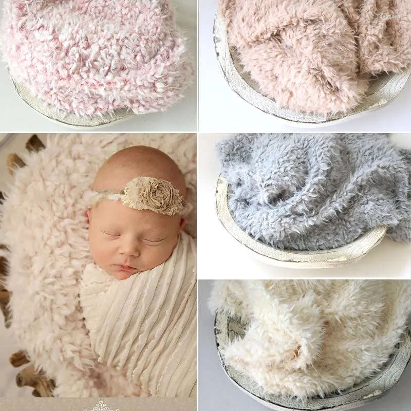 Cappelli Nati Sfondo Coperta Cesto Stuffer In posa Pelliccia sintetica Tappeto Flokati Spara Accessori da studio per oggetti di scena Pografia per bambini