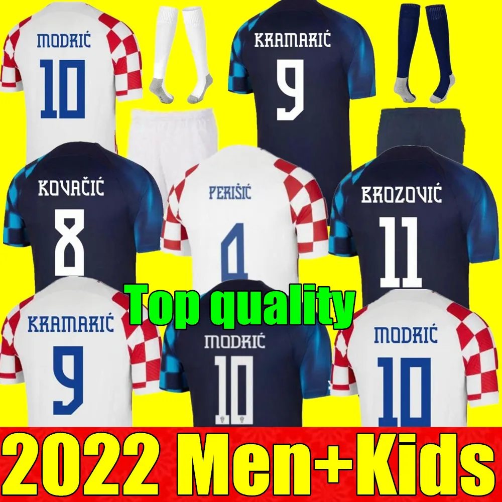 Koszulki piłkarskie Croacia 2022 MANDZUKIC MODRIC PERISIC KALINIC koszulka piłkarska 22 23 Croazia RAKITIC CHORWACJA KOVACIC Mężczyźni zestaw dla dzieci mundury