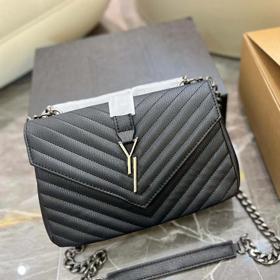 Luxury Designer Quilted Flap Bags With Gold Chain Multiple Colors ...