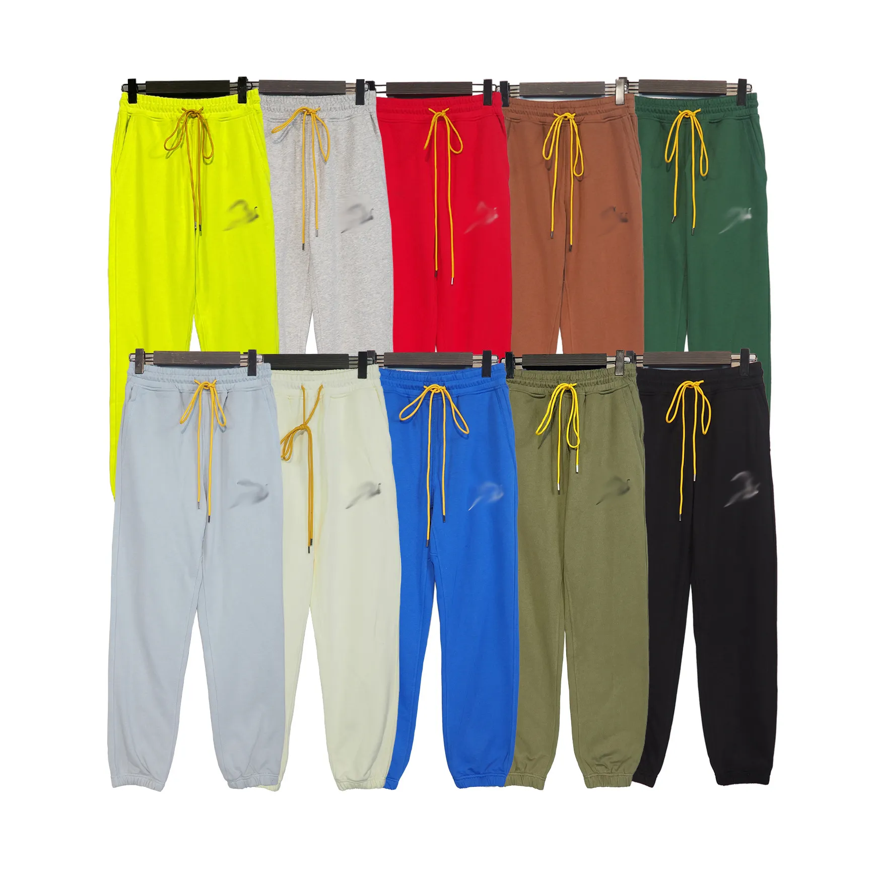 Męskie spodnie streetwearne spodnie dresowe hip -hop solidny litera haft luz luźne sportowe legiki