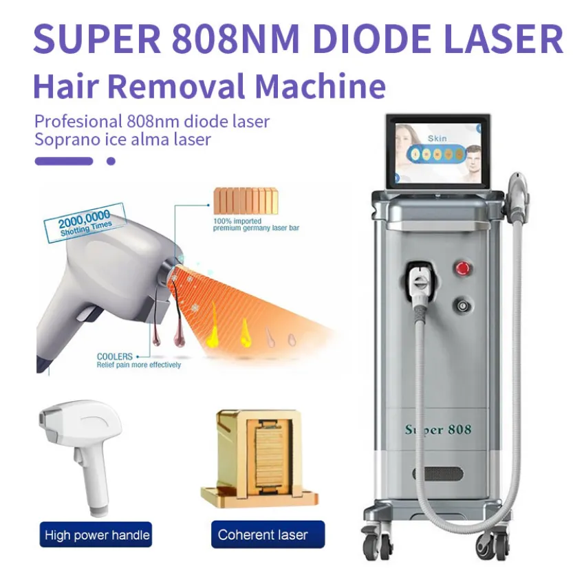 Laser Machine High Intensity 808Nm Lumenis Diode Laser Hair Removal Devices 808 Remove Treatment Ce Dhl