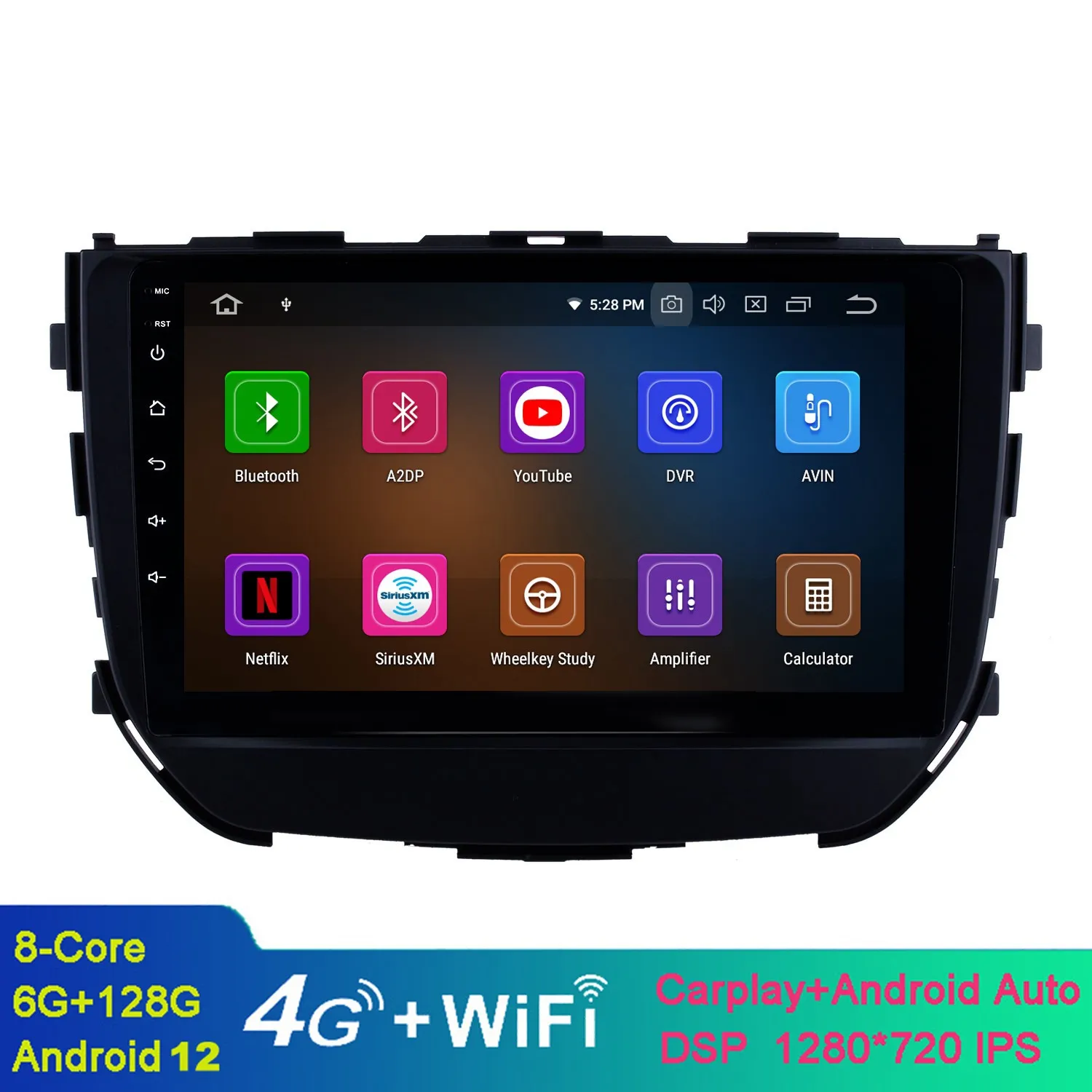 GPS Navi Araba Video Stereo Android 9 inç Kafa Birimi 2016-2018 için WiFi Bluetooth Müzik ile Suzuki Brezza USB AUX Destek Dest