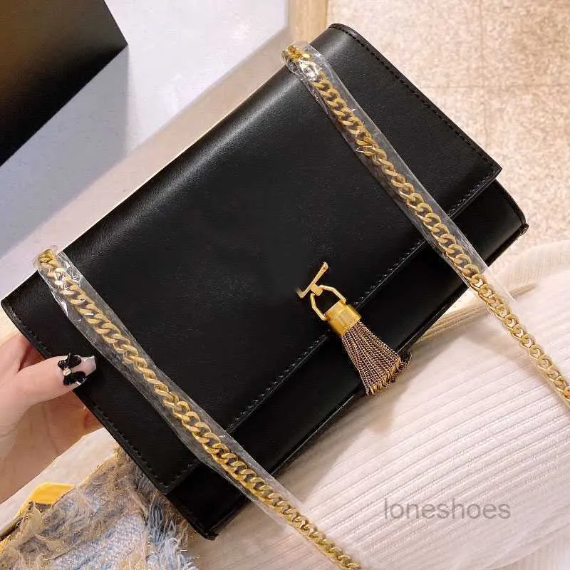 Avondtassen Ketting Crossbody Messenger Bags Kwasten Schouder Envelop Tas Vrouwen Flap Handtas Clutch Portemonnee Klassieke Letters Magnetische Hasp Hig