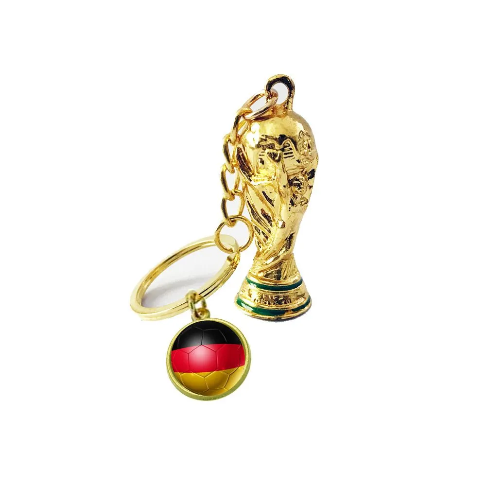 Football Trophy Mini Keychain Model Souvenir World Cup Award Match Key Chain Backpack Accessories Game Special Gift sxaug22