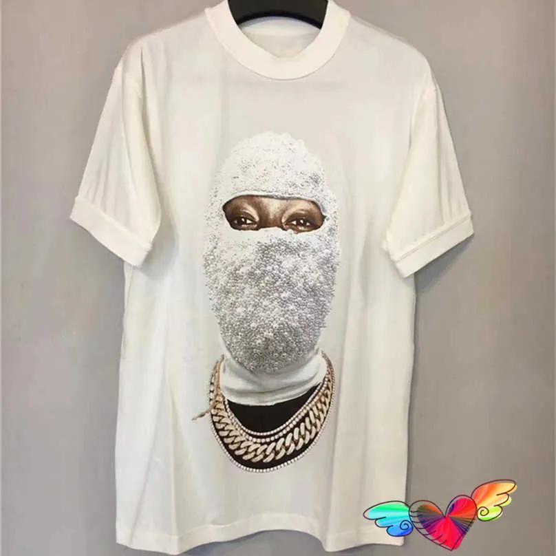 T-shirt da uomo White Ih Nom Uh Nit Pearl Man T-shirt 2022 Uomo Donna Maschera di alta qualità Graphic Ih Nom Uh Nit Tee Sign Tops Paris Short Sleeve 220924H