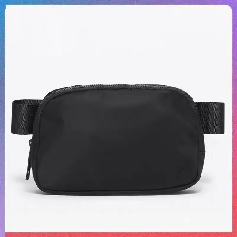 New and new lu belt bag official models ladies sports waist bag outdoor messenger chest 1L Capacity with brand logo