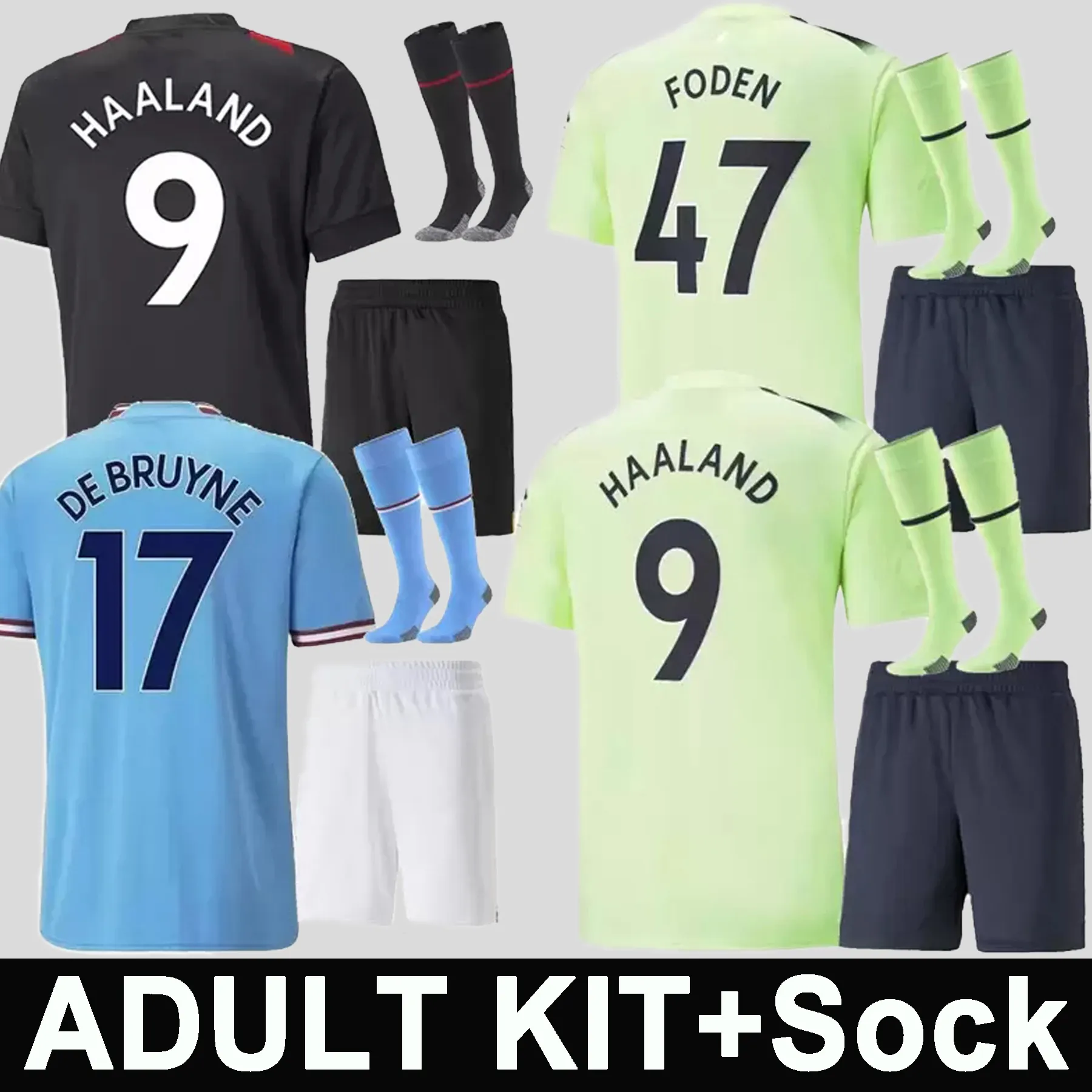 HAALAND Soccer Jersey 22 23 DE BRUYNE MANS CITIES GREALISH STERLING G