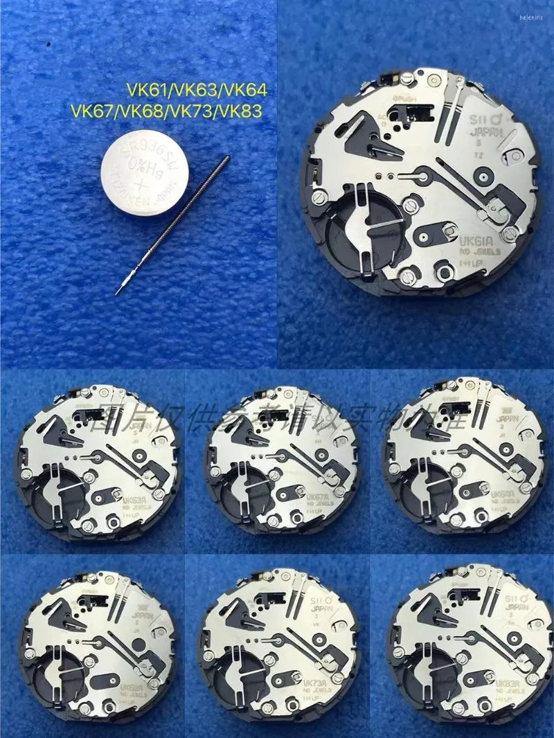 Watch Repair Kits Japan VK Series Quartz Movement VK61A/VK63/VK64/VK67/VK68/VK73/VK83A SII Multifunction Chronograph Subdial Wathmaker